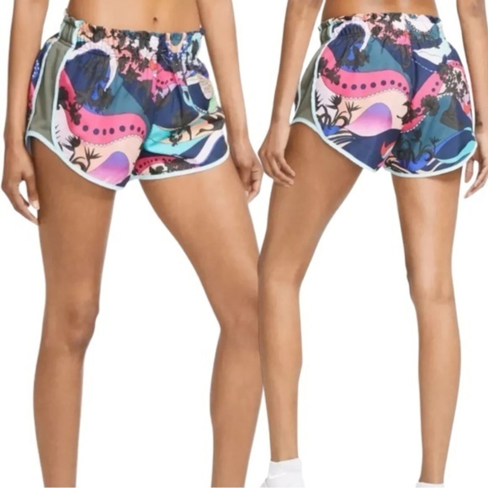 Nike Women's Dri-FIT Tempo Luxe Icon Clash Printed Running Shorts size XS